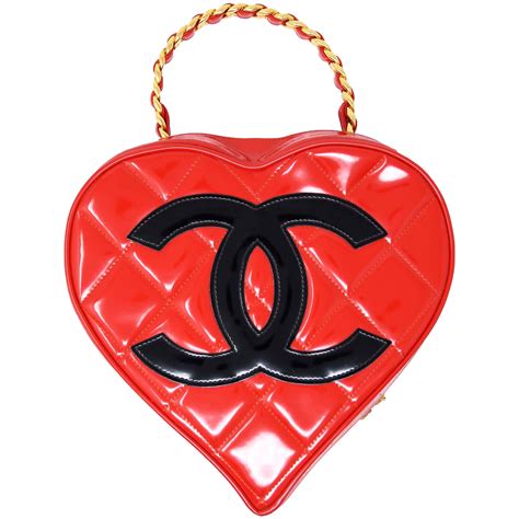 chanel heart logo bag|chanel heart shaped bag.